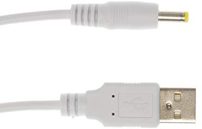 Kingfisher Technology 2m USB 5V 2A PC White Charger Power Cable Lead Adaptor (18AWG) for Logitech Bluetooth Audio Adapter Receiver