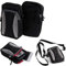 K-S-Trade Qualitativ & Innovativ Fototasche Für Panasonic Lumix DMC-TZ81 Gürtel-Tasche Holster Umhänge Tasche Kameratasche, Schwarz-grau