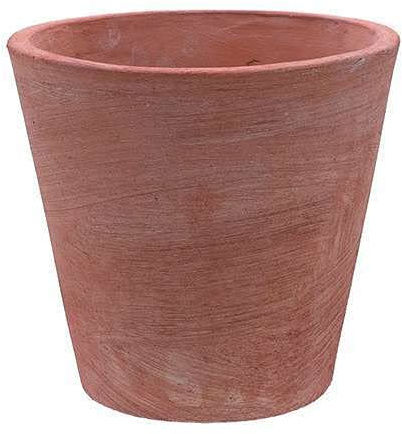 Pot conique moderne en terre cuite 20 cm jardin extérieur potager