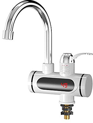ALYHYB 360° Rotatable Sink Faucet Is Suitable for Kitchen, Hot Water Heater Instant Electric Faucet Fast Heating Tap Water Faucet (LED Digital Display)