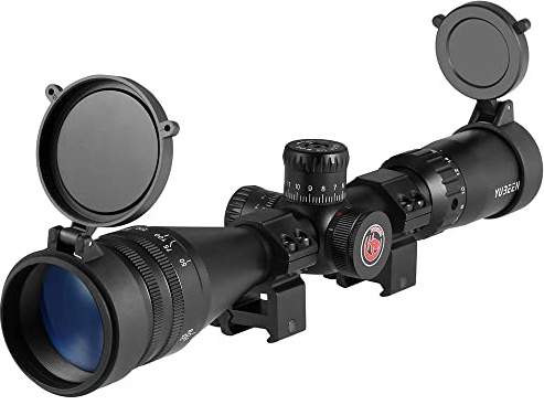 Paike Rifle Scope 4-16x44 AOE Red Green Blue Illuminated With Sunshade