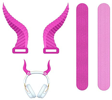 Lipfer Cool Horns Headphone Attachment for All Over-ear Headphones, Cosplay Gaming Headset Props for E-sports Gamers & Audio Anchors with Adjustable Accessories