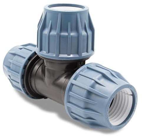 Baumaxxe Conector en T compresión 63 mm PP PN16 - bm320