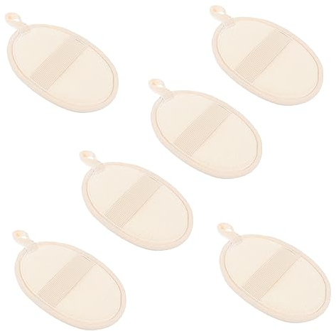 Healifty 6 Pezzi Bagnodoccia in Luffa Spazzola Per Pouf Da Bagno in Rete Asciugamani Per La Pulizia Asciugamano Per La Pelle Esfoliante Viaggiare Corda Di Nylon Spazzola Per Pentole Viso