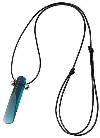GFYWZ Collier Hokage Tsunade Pierre précieuse naturelle Jade Pendentif Uzumaki Charms Collier Pendentif Collier Anime Cosplay Prop Bijoux Accessoires