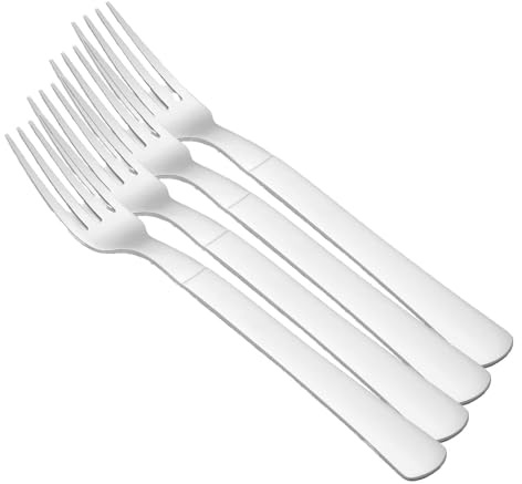 Arcos - Tenedor de Carne, Tenedor de Mesa, Monoblock de una pieza de Acero Inoxidable 18/10 200 mm, Color Plata (Paquete de 4)