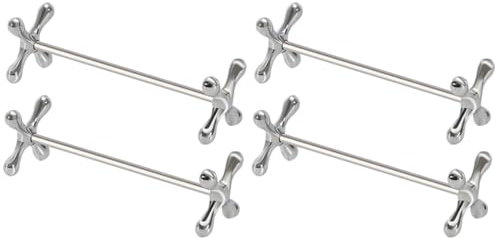 IMIKEYA 4 Stück Essstäbchenhalter Für Messer Und Messerbänke Für Den Tisch Esszimmertischdekoration Desktop-gabelauflage Jetons Zubehör Zinklegierung Empfindlich
