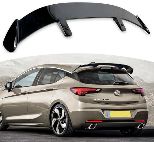 MUTUSAISI Car Universal Rear Boot Roof Spoiler Lip Top Wing Compatible with Vauxhall Astra VII 2015-2021 Bluelnjection/CDTi/Design/Elite/SRi/Trubo/ecoFLEX/i Turbo Gloss Black Accessories