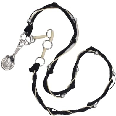 [Aurgiarme] Fashionable Spoon Pendant Necklace with Soft Braided Cord for Fashion Lovers Spoon Charm Necklace