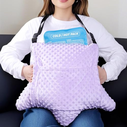 KUAZIDAR Hysterectomy Pillow, Purple | Mastectomy Recovery Supplies, Mastectomy, Abdominal Surgery, C Section Recovery Must Haves, Post Surgery Gifts for women