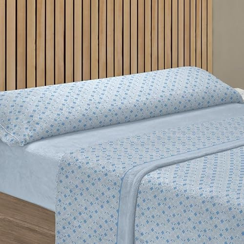 Rufino Díaz Juego Sábanas Keyla Invierno 3 Piezas Coralina (Azul - 90 cm) - Taco Extra Suave para Adultos e Infantil - Sensación acogedora y de Confort
