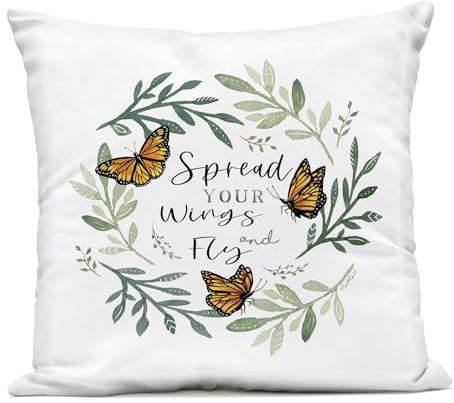 Stupell Industries Spread Your Wings Butterflies Outdoor Printed Pillow, design by Elizabeth Tyndall
