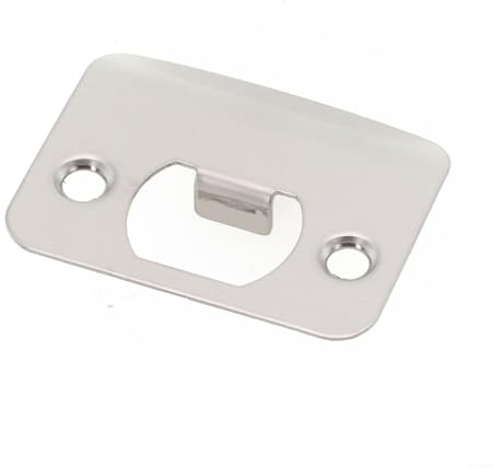 Gâche de porte à angle rond, panneau à boutons de type D, plaque à soufflet en acier inoxydable noir et cuivre, pour une fixation idéale pour meubles (cuivre)