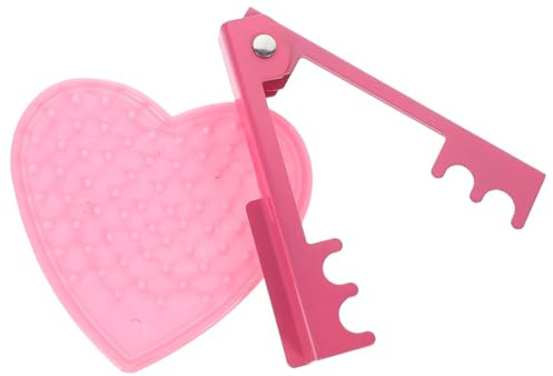 SEWACC Outil pour Enlever Les Épines de Rosier 2 Pièces Coupe-Épines en Fer 14 CM Rose Équeutoir Cœur 12 CM Rose Clair Outil de Fleuriste pour Retirer Feuilles et Épines Usage