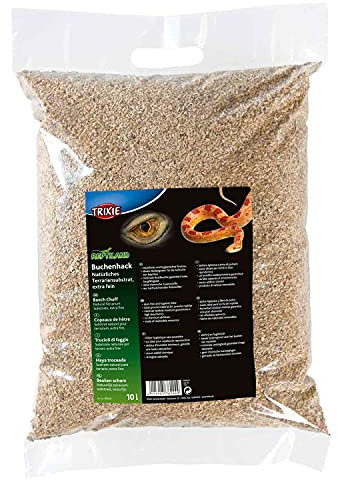 TRIXIE Buchenhack Terrariensubstrat extra fein - 10 Liter - für die Aufzucht von Reptilien - hohe Saugfähigkeit - staubfrei und hygienisch - ohne chemische Zusatzstoffe - 76144