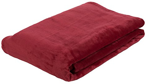 Gözze - Wohn- und Kuscheldecke, Memphis, Hohes Stoffgewicht 300 g/m², 150 x 200 cm - Rot