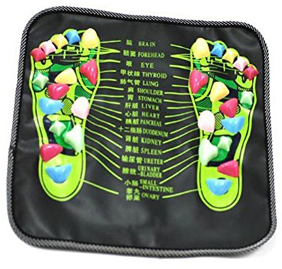 rosenice Foot Massage Pad Acupressure Reflexology Mat Stone Design 13.38 Inch Foot Leg Pain Reliever Walk Massager for Circulation and Relaxation
