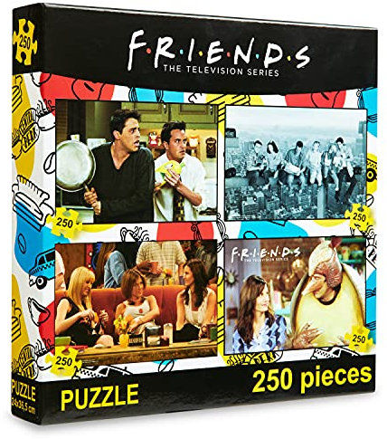 Friends Jigsaw Puzzles, Puzzles for Adults 1000 Pieces + 4 Puzzles in a Box, Friends Gifts TV Show (4 in 1)