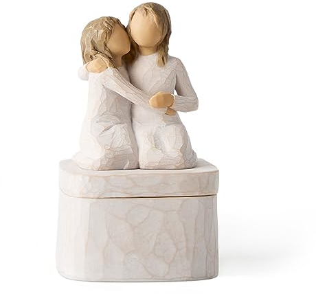 Willow Tree Erinnerungsbox mit Aufschrift Sister Mine, geformt, handbemalt