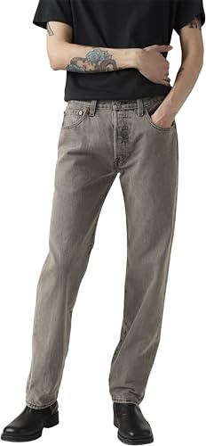 Levi's Hombre 501 Original Fit Vaqueros, Gris, 36W / 30L