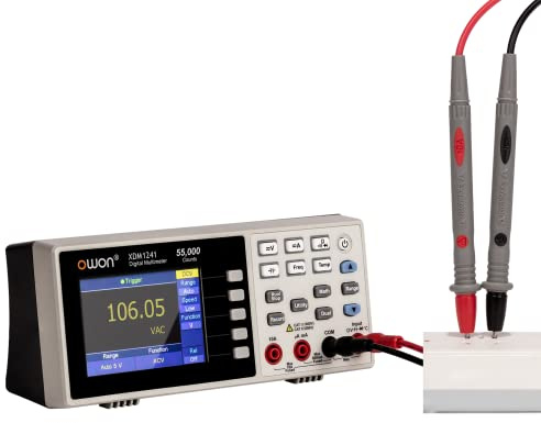 XDM1241 OWON Multimeter Portable Benchtop Multi Testers Lightweight Ultra-thin Device Multimeter True RMS Measurement bandwidth up to 20 Hz-1kHz