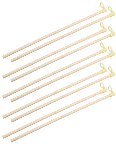 UPKOCH 10stücke Teiliges Holzlaternen-Sticks Für Holzgriffe Für Laternen Für Bastelprojekte Und Festlichkeiten Leicht Und Langlebig
