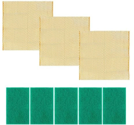 3 Chiffons À Vaisselle, 5 Tampons À Récurer, Lave-Vaisselle, Chiffons En Fil D'Acier Résistant Aux Rayures, Chiffons Métalliques Multi-Usages Résistants Aux Rayures, Chiffons En Luffa