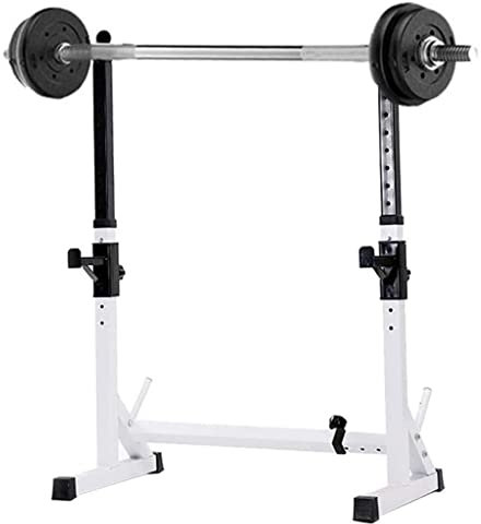 GKJHTED Fitness-Kombination Kostenloses Squat-Rack Verstellbares Squat-Rack Home Langhantelständer Unterstützung Hantelbank Bankdrücken Heimbaugeräte Langhantelständer 200KG Tragfähiges