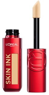 L'Oréal Paris - Encre de Teint Skin Ink - Fond de teint correcteur à la couvrance modulable - Tenue Semi-Permanente - Fini Naturel - Convient aux Peaux Sensibles - Teinte: Medium Neutral (220) - 15 mL