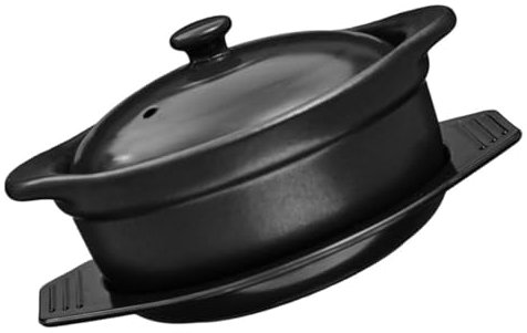 MAGICLULU Casseruola in Ceramica Pentole Per Stufati Pentole Per Zuppe Per Cottura Lenta Con Doppi Manici Per Brasare Pollo Cucinare Porridge Uso Domestico e Professionale