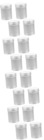 Cabilock 4sets Aluminum Jar Storage Box 5 Compartments Powder Container Tea Storage Box 4pcs*4