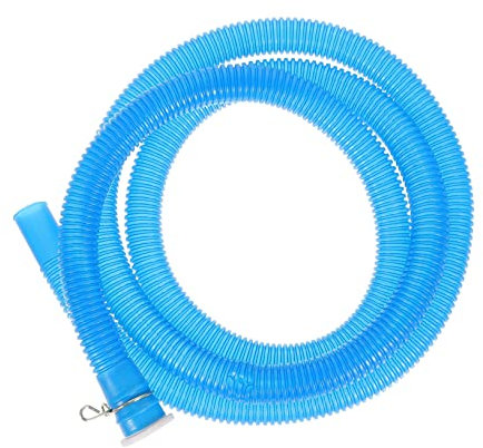 UKCOCO Washing Machine Drain Hose Pe Blue Anti-Aging 1.6m Thickened with Clamp for Washer Water Inlet Kitchen Use