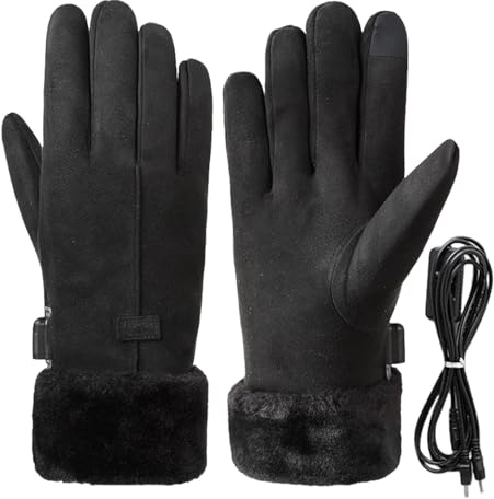 Heated Work Gloves - Winter Heated Gloves, Battery Operated Hand Warmers | Insulated Waterproof Gloves, Electric Heated Work Gloves for Men and Women, Thermal Gloves for Work