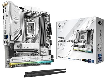 ASRock B860M Steel Legend WiFi DDR5 PCIe 5.0 Micro-ATX Motherboard