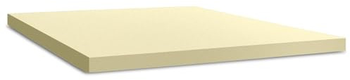Molten Creek® Memory Foam Mattress Topper, Soft & Comfortable, Cushioned Support, Pressure Relief, 1 & 2 Thicknesses in Various Bed Sizes, Breathable Design (1 Single (90x190 cm))