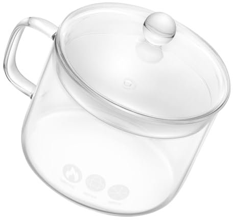Alipis Instant-Nudelschale aus Glas Ramenschale mit Deckel Schüsseln Ramen Schalen Nudeln großer kochtopf cauldron ramen schüssel Suppentassen mit Griffen und Deckeln Glastöpfe zum Kochen