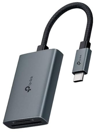 TP-Link UA440C UHS-II Lettore di Schede SD/microSD 4.0, USB 3.0 Type-C Velocità fino a 5 Gbps, Lettura/Scrittura Simultanea, Compatibile con Mac OS, Windows, iPadOS, iOS, Android, Linux OS e Chrome OS