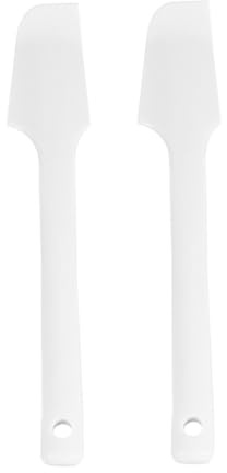 FONDOTIN 2 pezzi Spatole in Silicone Flessibili per Dolci e Raschietto Pasta da Forno con Impugnatura Ergonomica Antiscivolo e Utensile per Facile da Appendere