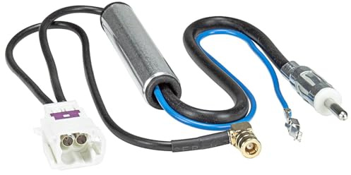 tomzz Audio 1522-000 Antennenadapter DAB + AM/FM Mini Fakra mit Phantomeinspeisung kompatibel mit Iveco Daily