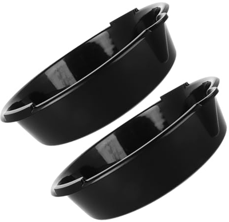 VALICLUD 2 Pezzi Vaschetta Raccolta Olio in Plastica Nera Contenitore Resistente per Scarico e Travaso Strumento Manutenzione Automobilistica Multifunzione Adatto Vari Macchinari