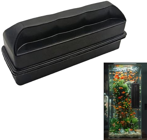 JURENEE Scheibenreiniger Aquarium, Aquarium Magnet Scheibenreiniger, Doppelseitiges Reinigungswerkzeug für Aquarien, Aquarien Scheibenreinige Magnet, Einfach und Bequem zu Bedienen, Sauber