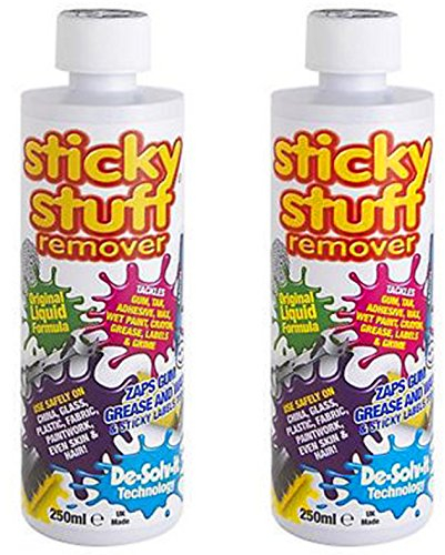2 X De-Solv-it Sticky Stuff Glue, Chewing Gum, Paint & Residue Remover 250ml