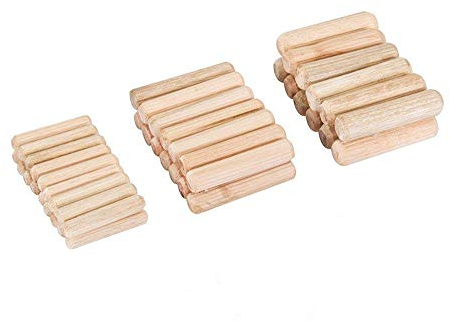 Febbya Tasselli in Legno,50 Pezzi Spine Legno per Mobilia Letto Cassetto Carpenteria Mestiere Wolfcraft 8x30 mm