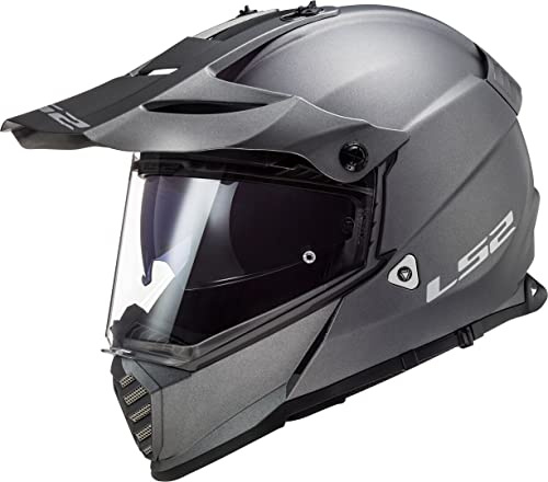 LS2, Pioneer Evo Motocross-Helm matt Titan