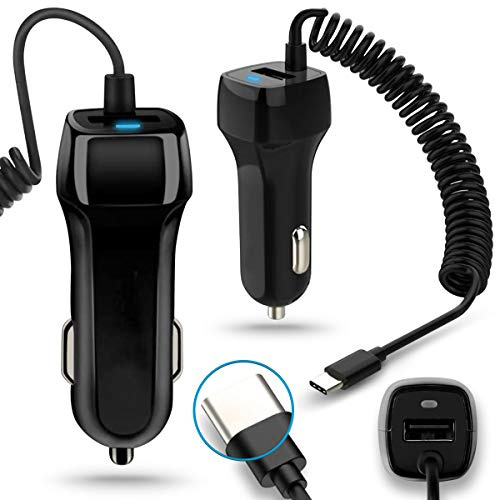 Auto Ladekabel kompatibel mit Samsung Galaxy A17 A16 A06 A26 A36 A56 A15 A25 A35 A55 A14 A22 A23 A33 A34 A42 A52 A53 A54 USB-C Kfz Ladegerät Adapter Lade Daten Gerät 3,1A 15W Dual