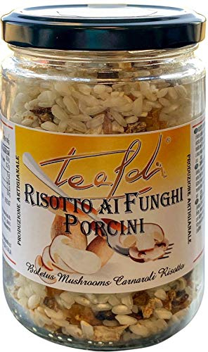 Tealdi Risotto mit Steinpilzen im Glas, italienischer Carnaroli Reis, Steinpilzrisotto, Risotto Mischung, Pilzen 210 g