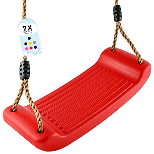 Schaukel Garten | Kinderschaukel Outdoor Indoor | Höhenverstellbar & rutschfest| Schaukelsitz - Schaukelbrett - Brettschaukel für Kinder zum Schaukeln