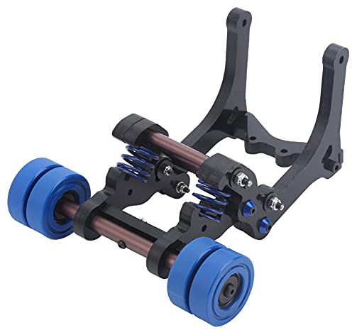 RC Wheel Wheelie Bar Baugruppe Kompatibel mit TRAXXAS X-MAXX 1/5 RC Trucks(Blau) Modellauto-Zubehör Modellspielzeug