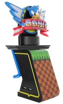 Cableguys Ikon Support de Charge - Sonic The Hedgehog Support d’Accessoires Gaming et Socle pour téléphone, Compatible avec la Plupart des manettes, Accessoires Gamer pour Chambre et Bureau