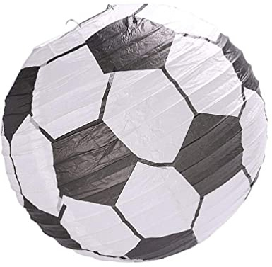 OSALADI 6 Pezzi Lanterne Di Carta Per Esterni Decorazioni Di Calcio Di Carta Per La Festa Lanterna Di Carta Porta Da Calcio Lanterna Per Bambini Lanterne Cinesi Bambino Gli Sport Ghirlanda